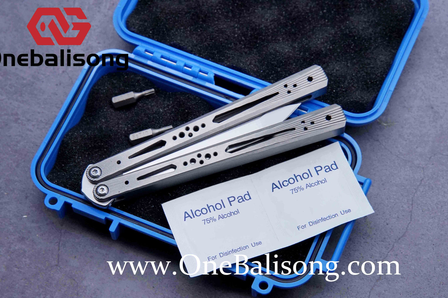 BaliX Titanium GA clone Titanium alloy handle stainless steel blade Bushing Balisong