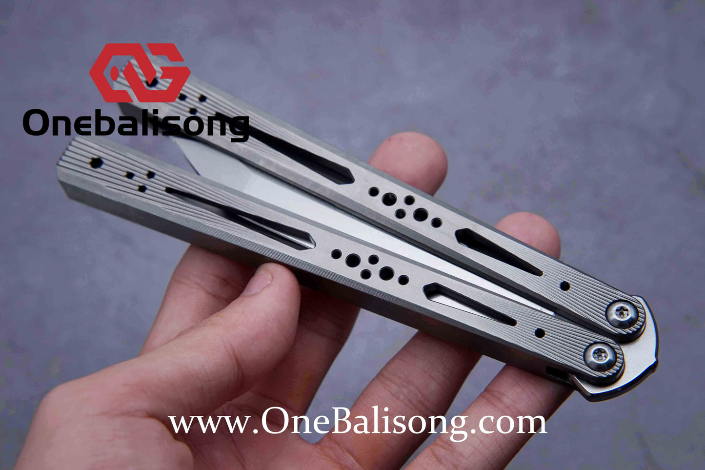 BaliX Titanium GA clone Titanium alloy handle stainless steel blade Bushing Balisong