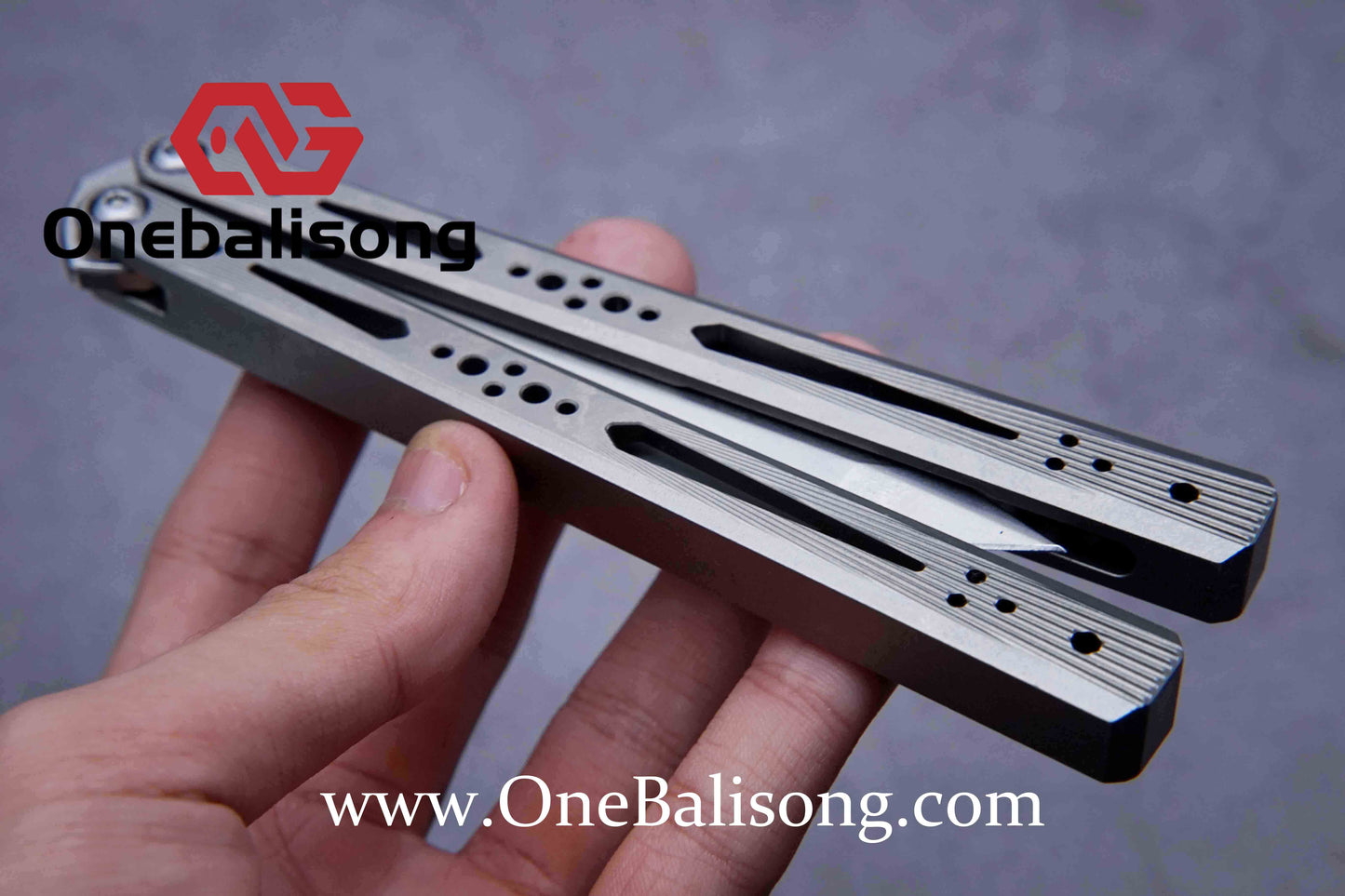 BaliX Titanium GA clone Titanium alloy handle stainless steel blade Bushing Balisong