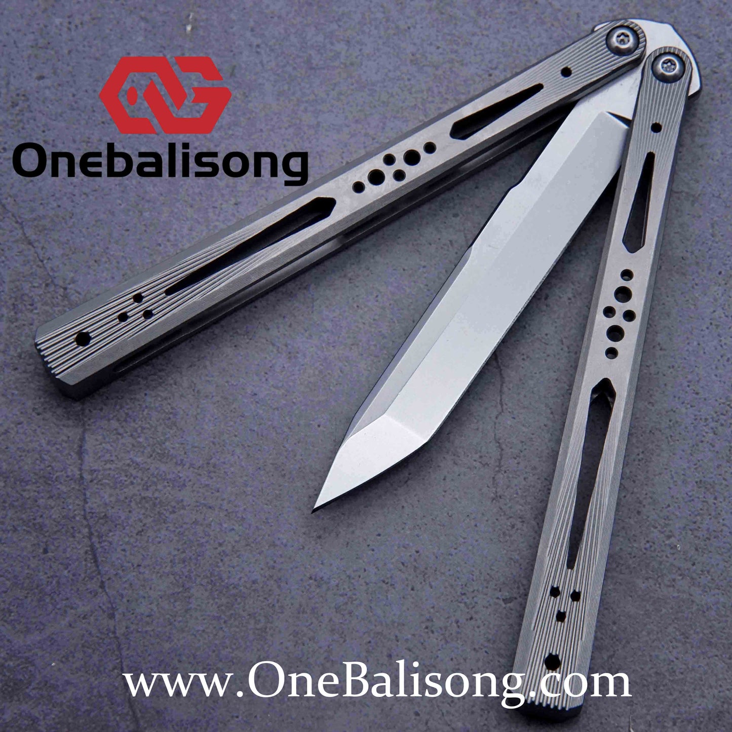 BaliX Titanium GA clone Titanium alloy handle stainless steel blade Bushing Balisong