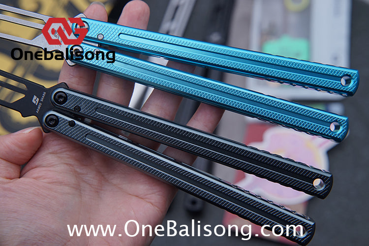 ARMED SHARK Glide Kraken Version Balisong clone Seven series aluminum alloy handle stainless steel Trainer blade Bushings