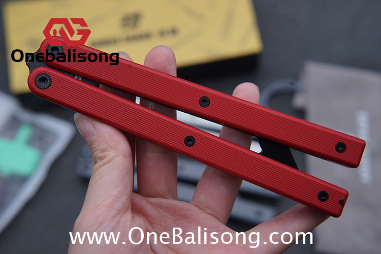 ARMED SHARK Bermuda Balisong 5CR15 Stainless Steel+G10 patch+G10 counterweight Bushings