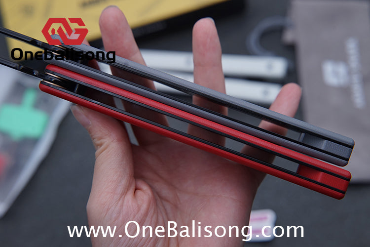 ARMED SHARK Bermuda Balisong 5CR15 Stainless Steel+G10 patch+G10 counterweight Bushings