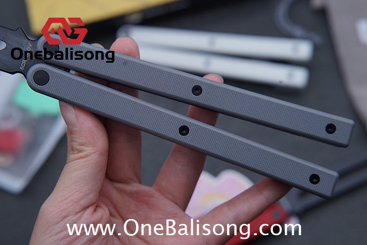 ARMED SHARK Bermuda Balisong 5CR15 Stainless Steel+G10 patch+G10 counterweight Bushings