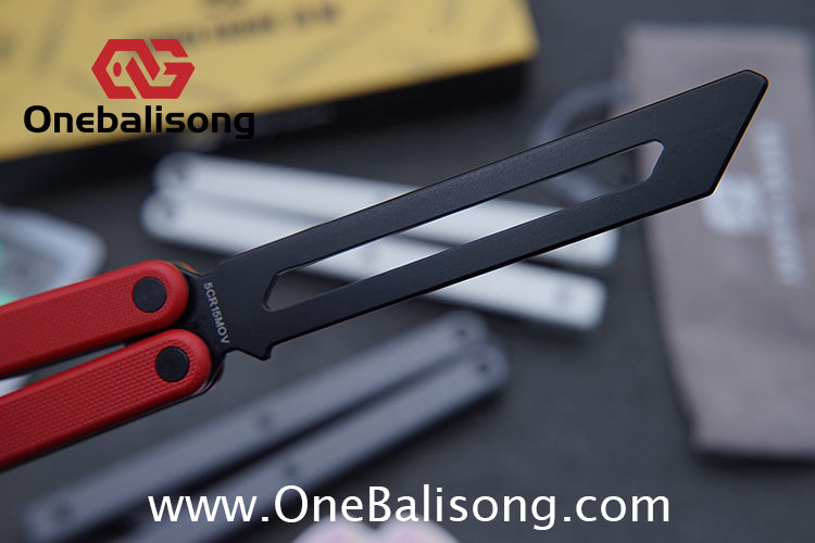 ARMED SHARK Bermuda Balisong 5CR15 Stainless Steel+G10 patch+G10 counterweight Bushings
