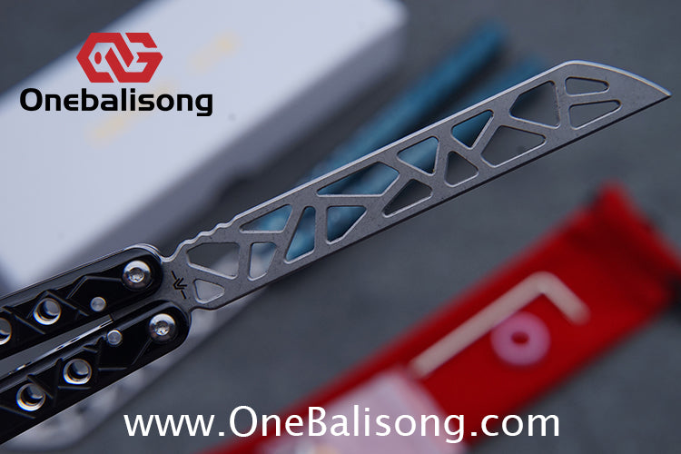 Cold Blade Concept Balisong 7075 Aluminum Alloy Handle 515R Sandblasted Stone Wash Stainless SteelBlade Bushing