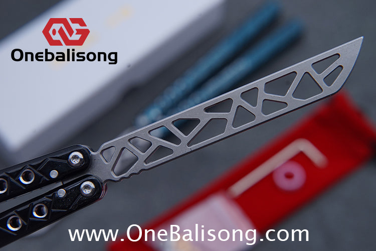 Cold Blade Concept Balisong 7075 Aluminum Alloy Handle 515R Sandblasted Stone Wash Stainless SteelBlade Bushing