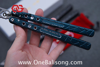 Cold Blade Concept Balisong 7075 Aluminum Alloy Handle 515R Sandblasted Stone Wash Stainless SteelBlade Bushing