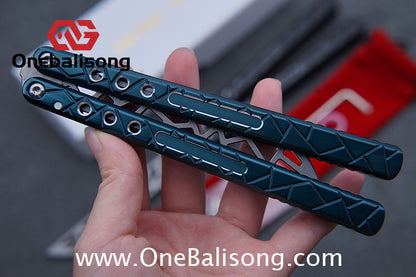 Cold Blade Concept Balisong 7075 Aluminum Alloy Handle 515R Sandblasted Stone Wash Stainless SteelBlade Bushing