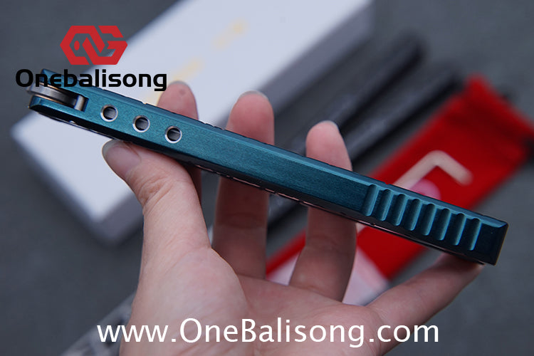 Cold Blade Concept Balisong 7075 Aluminum Alloy Handle 515R Sandblasted Stone Wash Stainless SteelBlade Bushing