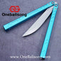 Baliplus 7075 BB Balisong Clone Seven Aluminum Alloy Stainless Steel Live/Fake Blade Bushing