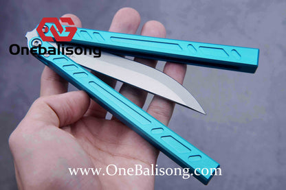 Baliplus 7075 BB Balisong Clone Seven Aluminum Alloy Stainless Steel Live/Fake Blade Bushing