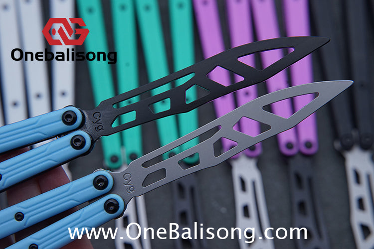 Asgard Steel Cygnus Balisong ABS Patch/Coating/Stainless Steel Handle Stainless Steel Blade Bushings