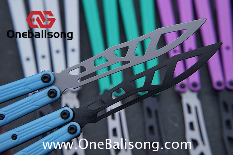 Asgard Steel Cygnus Balisong ABS Patch/Coating/Stainless Steel Handle Stainless Steel Blade Bushings