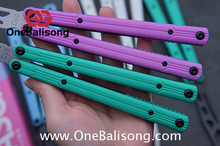 Asgard Steel Cygnus Balisong ABS Patch/Coating/Stainless Steel Handle Stainless Steel Blade Bushings