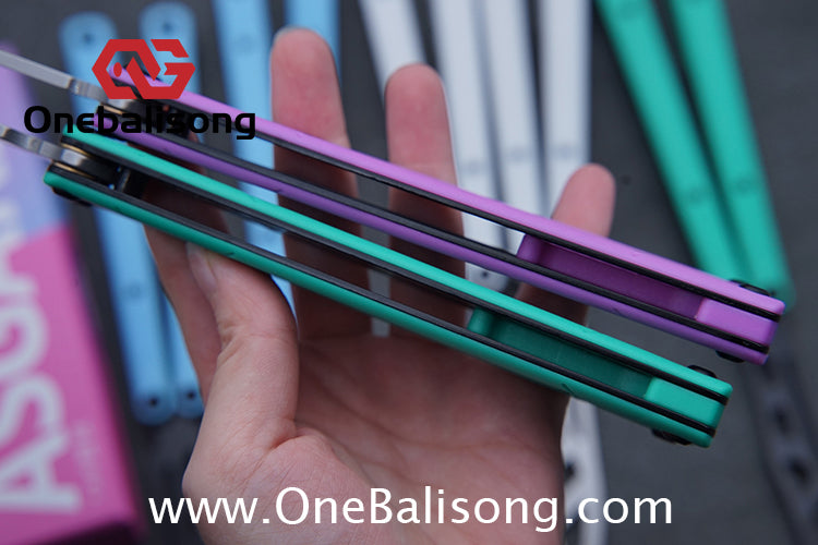 Asgard Steel Cygnus Balisong ABS Patch/Coating/Stainless Steel Handle Stainless Steel Blade Bushings