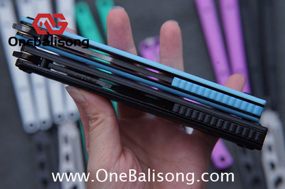 Asgard Steel Cygnus Balisong ABS Patch/Coating/Stainless Steel Handle Stainless Steel Blade Bushings
