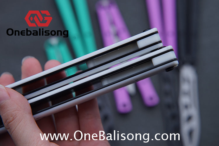 Asgard Steel Cygnus Balisong ABS Patch/Coating/Stainless Steel Handle Stainless Steel Blade Bushings