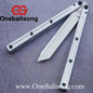 Baliplus Kraken Balisong Glossy clone Tanto/Bowie/Weekawk  live/Fake Blade Channel 7075 Aluminum Glossy Handle Bushings 9cr18