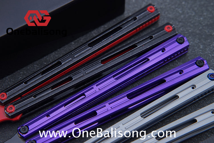 MY Performance Cavalier Original Balisong Aluminum Alloy Handle Titanium alloy Counterweight Stainless Steel Blade