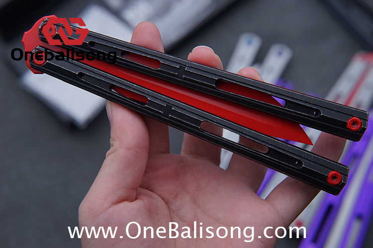 MY Performance Cavalier Original Balisong Aluminum Alloy Handle Titanium alloy Counterweight Stainless Steel Blade