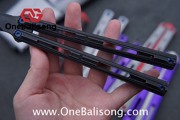 MY Performance Cavalier Original Balisong Aluminum Alloy Handle Titanium alloy Counterweight Stainless Steel Blade