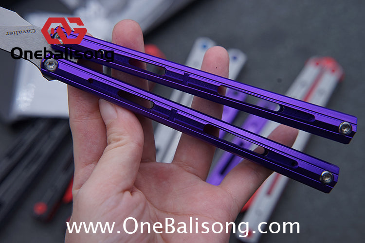 MY Performance Cavalier Original Balisong Aluminum Alloy Handle Titanium alloy Counterweight Stainless Steel Blade