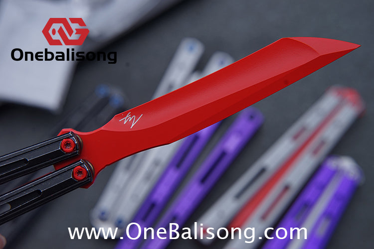 MY Performance Cavalier Original Balisong Aluminum Alloy Handle Titanium alloy Counterweight Stainless Steel Blade