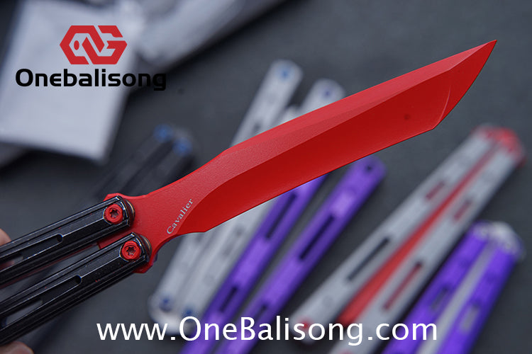 MY Performance Cavalier Original Balisong Aluminum Alloy Handle Titanium alloy Counterweight Stainless Steel Blade