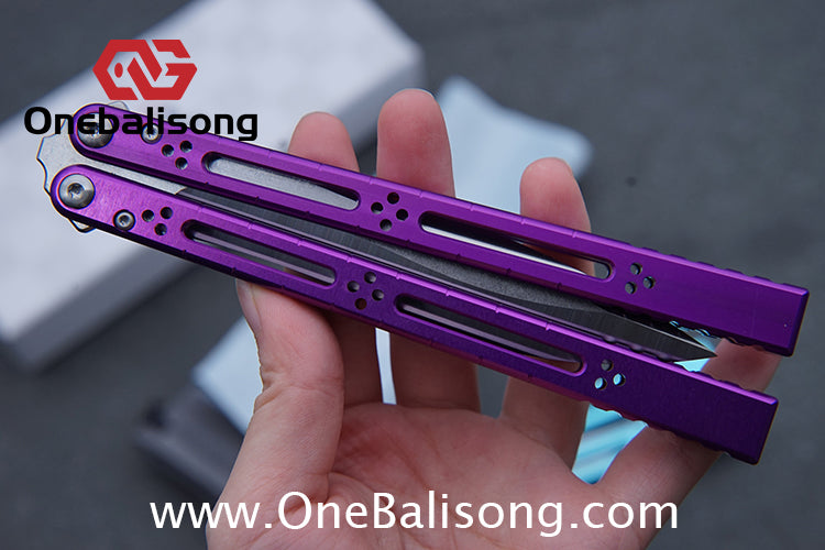 TITUS Bas Balisong Clone 7075 Aluminum Alloy Handle VG10 Stainless Steel Bushing