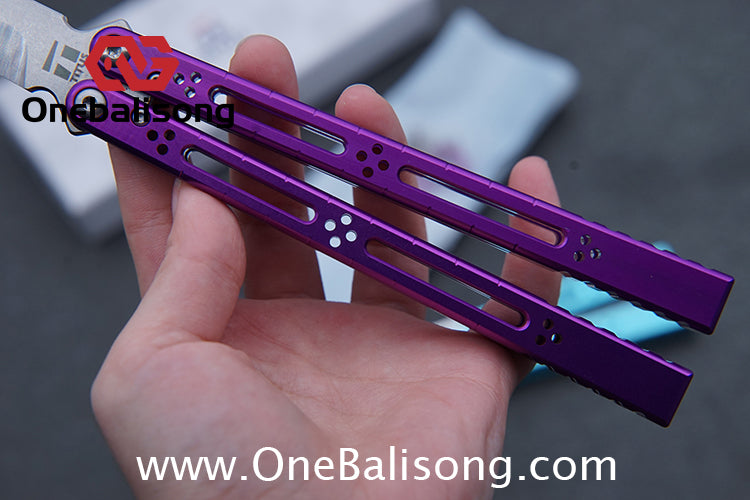 TITUS Bas Balisong Clone 7075 Aluminum Alloy Handle VG10 Stainless Steel Bushing