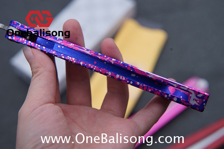 TITUS BB Balisong Clone 7075 Aluminum Alloy Handle 3CR13R Stainless Steel Blade Bushing