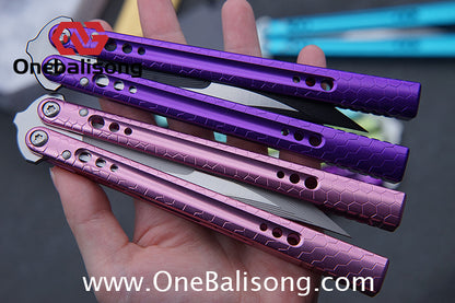 TITUS MC REP Python Balisong Clone 7075 Aluminum Alloy Handle VG10 Stainless Steel
