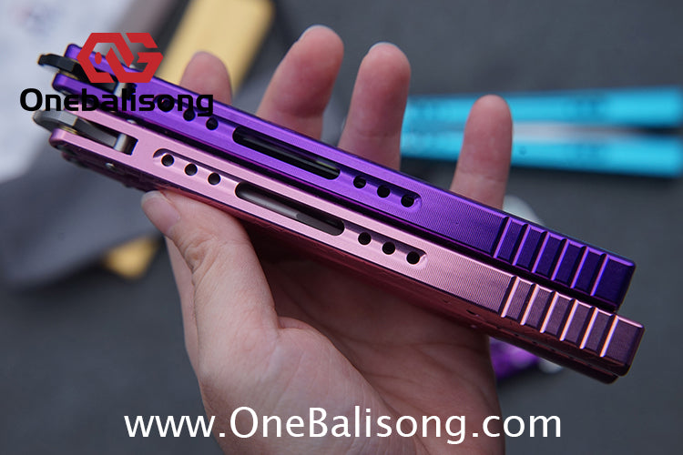 TITUS MC REP Python Balisong Clone 7075 Aluminum Alloy Handle VG10 Stainless Steel
