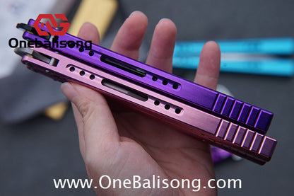 TITUS MC REP Python Balisong Clone 7075 Aluminum Alloy Handle VG10 Stainless Steel