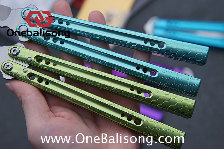 TITUS MC REP Python Balisong Clone 7075 Aluminum Alloy Handle VG10 Stainless Steel