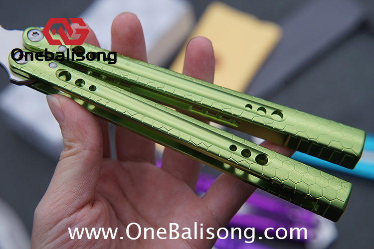 TITUS MC REP Python Balisong Clone 7075 Aluminum Alloy Handle VG10 Stainless Steel