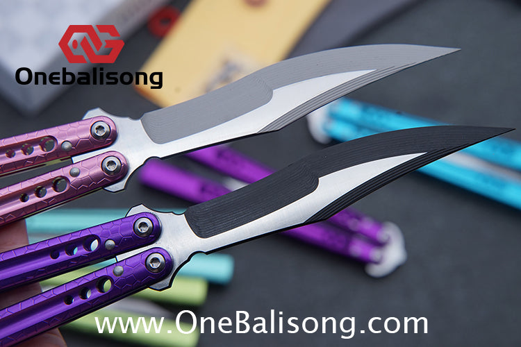 TITUS MC REP Python Balisong Clone 7075 Aluminum Alloy Handle VG10 Stainless Steel