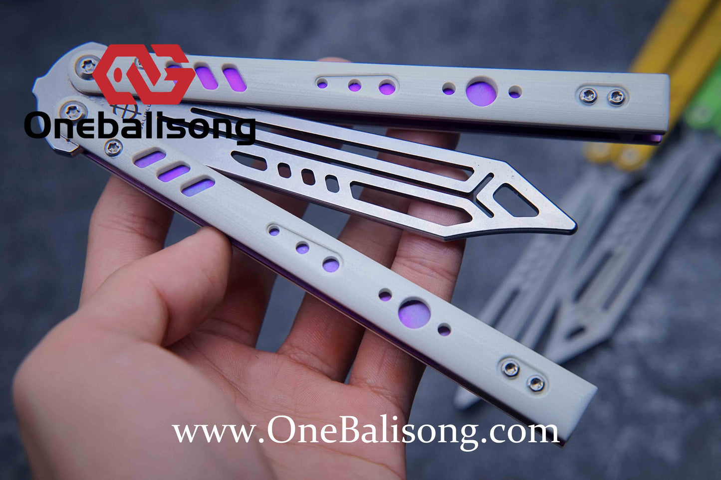 Baliplus BRS REP Clone G10+Titanium Handle Stainless Steel Blade Bushing