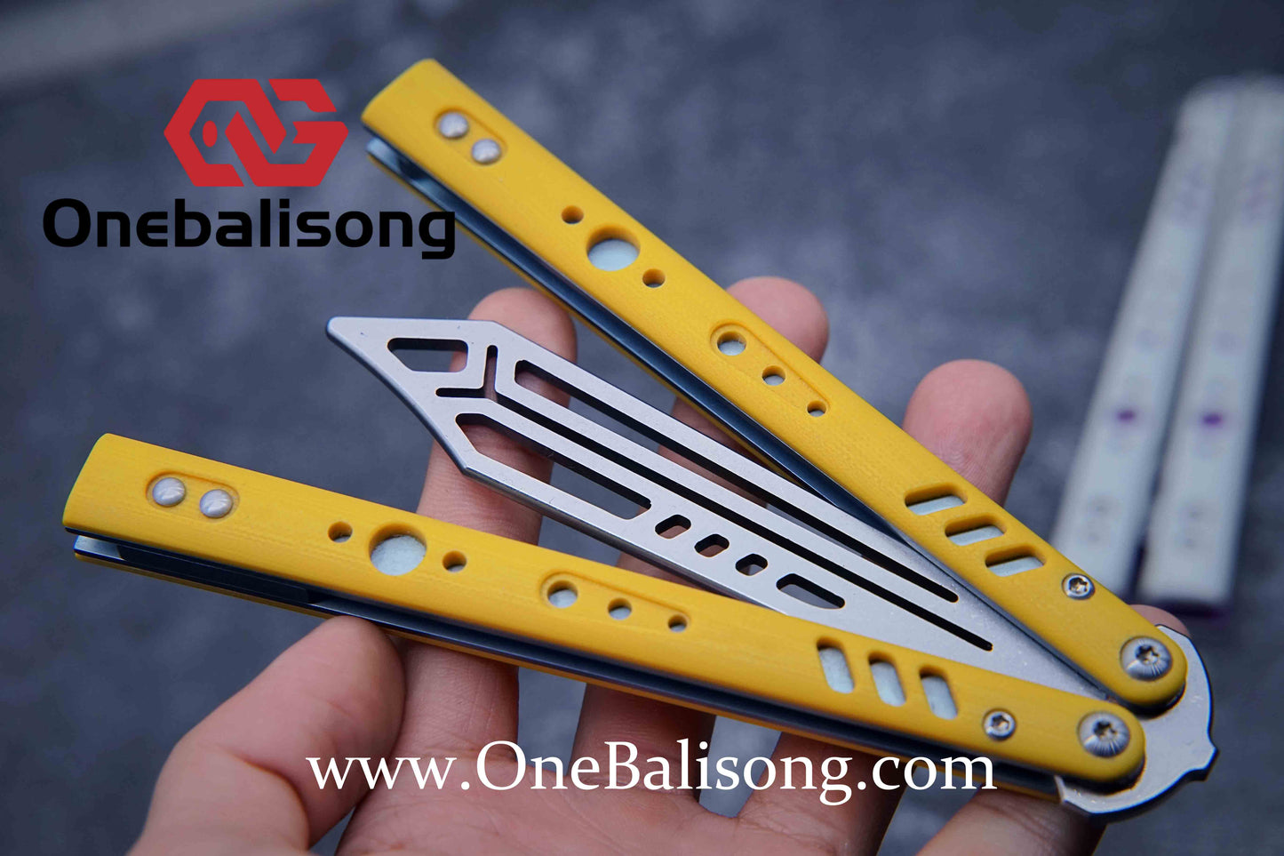 Baliplus BRS REP Clone G10+Titanium Handle Stainless Steel Blade Bushing