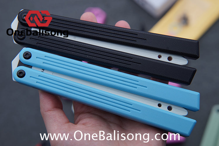 TITUS G10 HOM Balisong Clone G10 Handle G10 Blade POM Injection Safety Material Bushing
