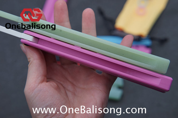 TITUS G10 HOM Balisong Clone G10 Handle G10 Blade POM Injection Safety Material Bushing