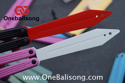 TITUS G10 HOM Balisong Clone G10 Handle G10 Blade POM Injection Safety Material Bushing