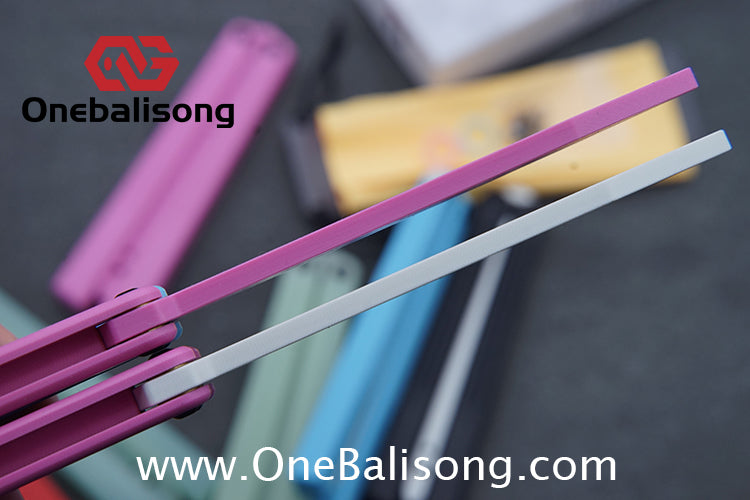 TITUS G10 HOM Balisong Clone G10 Handle G10 Blade POM Injection Safety Material Bushing
