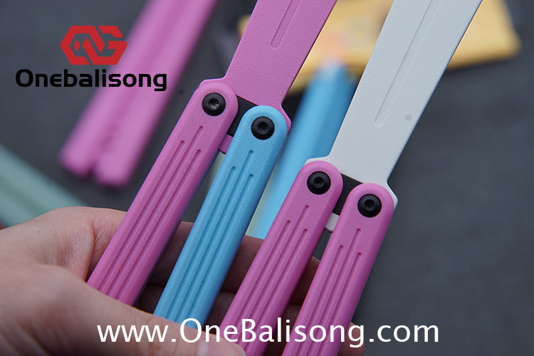 TITUS G10 HOM Balisong Clone G10 Handle G10 Blade POM Injection Safety Material Bushing