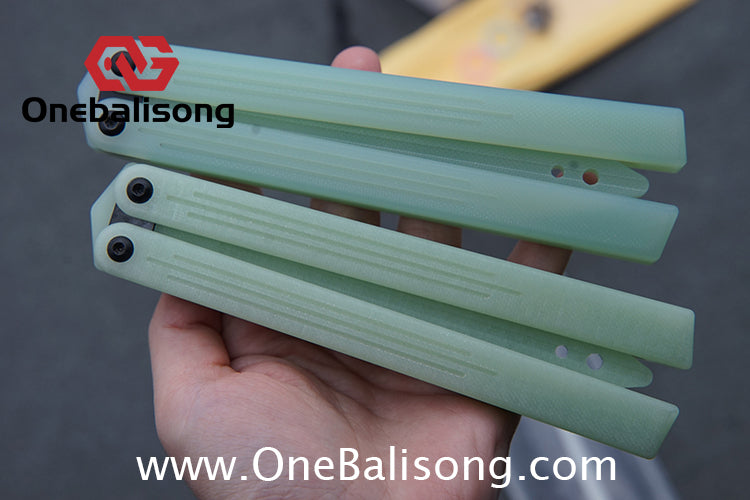 TITUS G10 HOM Balisong Clone G10 Handle G10 Blade POM Injection Safety Material Bushing