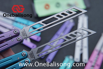 TITUS Kraken V3 Balisong Clone 7075 Aluminum Alloy Handle 14C28N Stainless Steel Blade Bushing