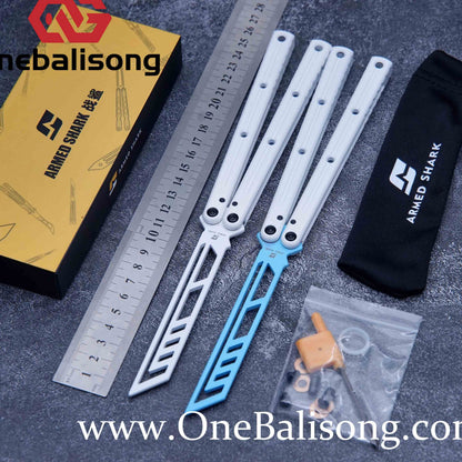 ARMED SHARK kraken v3 clone 7075 Seven series aluminum alloy handle stainless steel Trainer blade Bushings