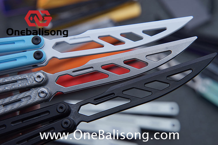 TITUS Egret Original Balisong 7075 Aviation Aluminum Alloy Handle 14C28N/5Cr13Mov Stainless Steel Blade Bushing