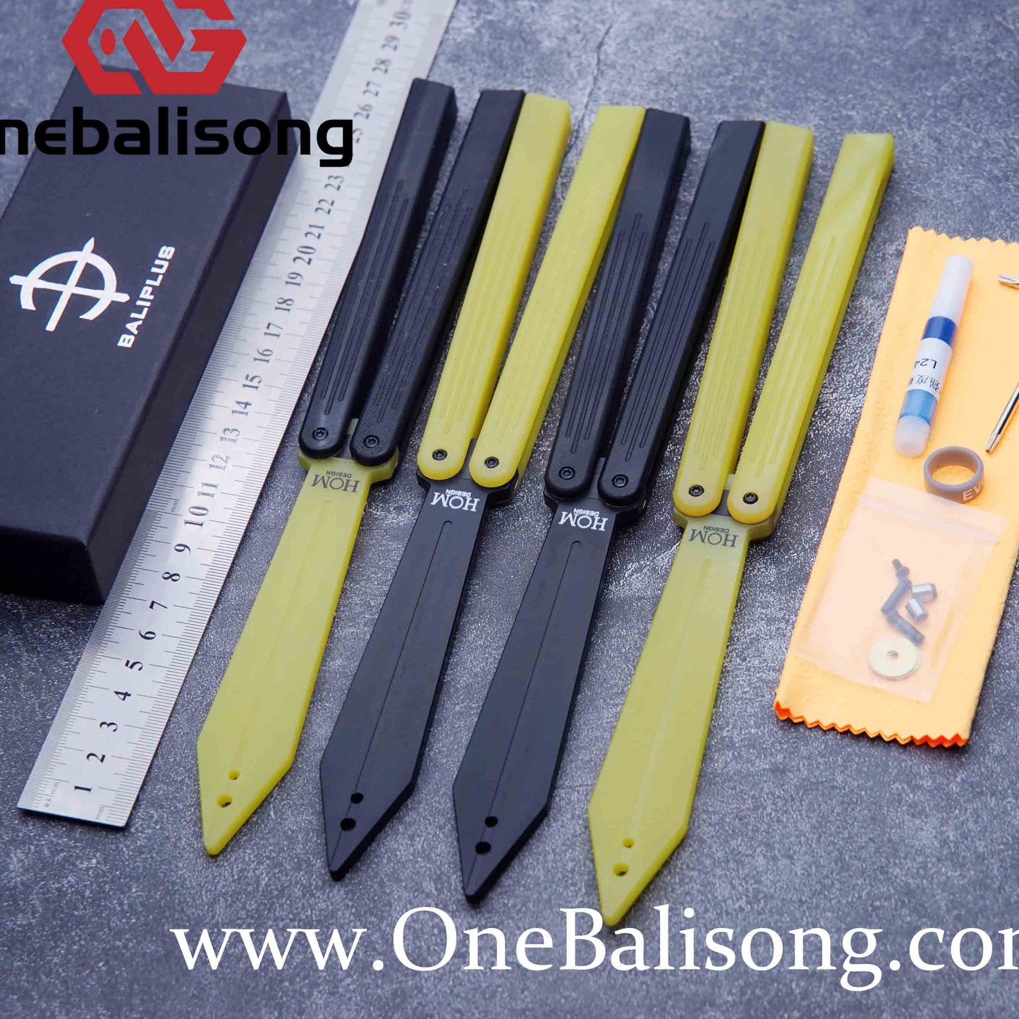 Baliplus G10 HOM ST G10 Handle G10 blade Resin fiber Trainer blade Bushing